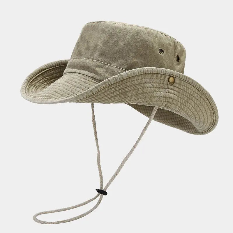 Four Seasons Cotton Solid Bucket Hat