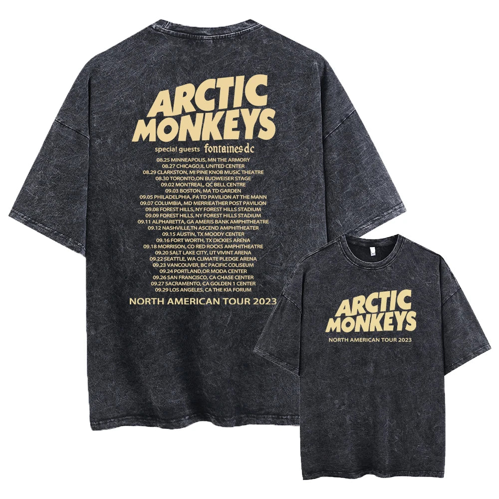 Retro Rock Arctic Monkeys T-Shrit Vintage Washed