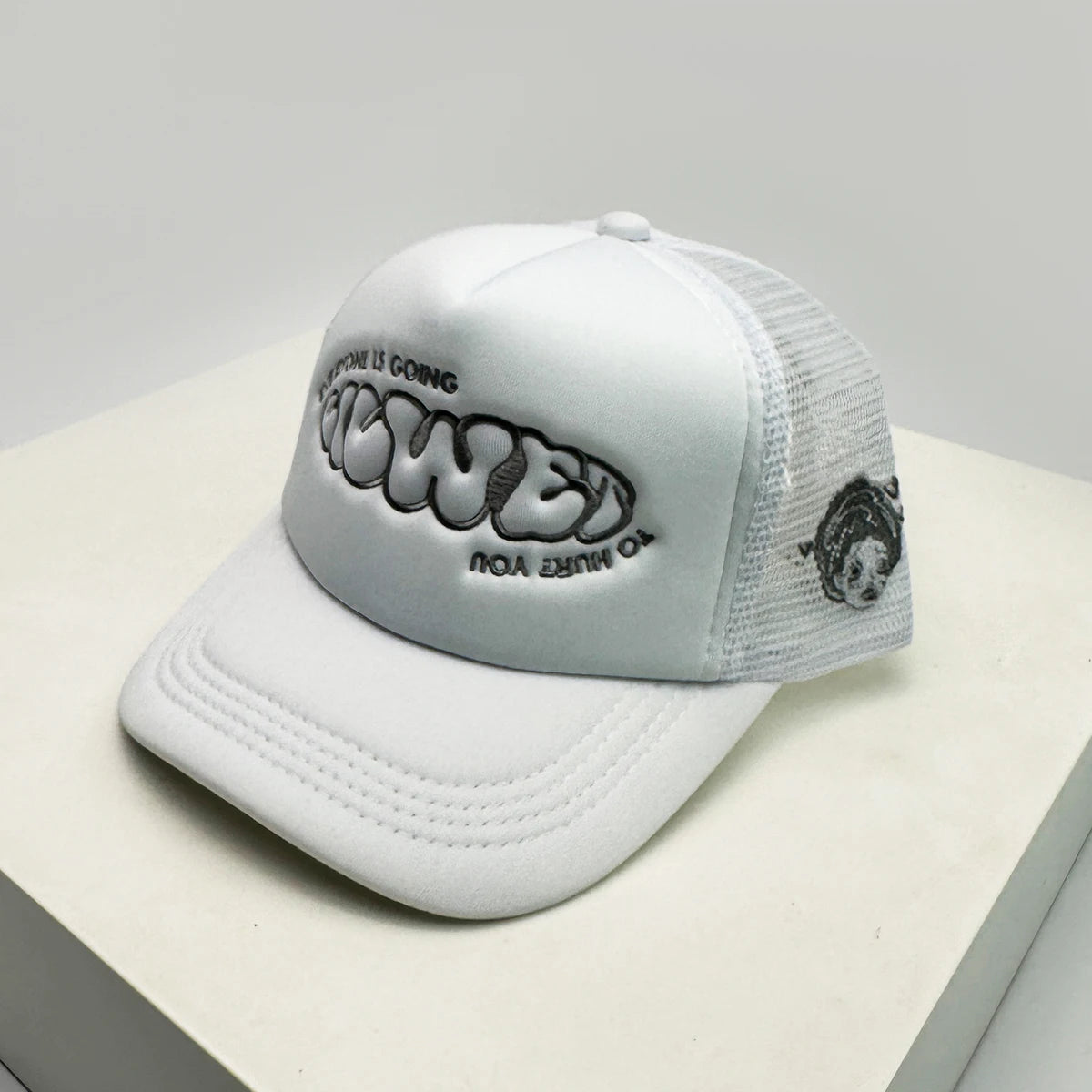 Printed Letter Embroidery Baseball Cap