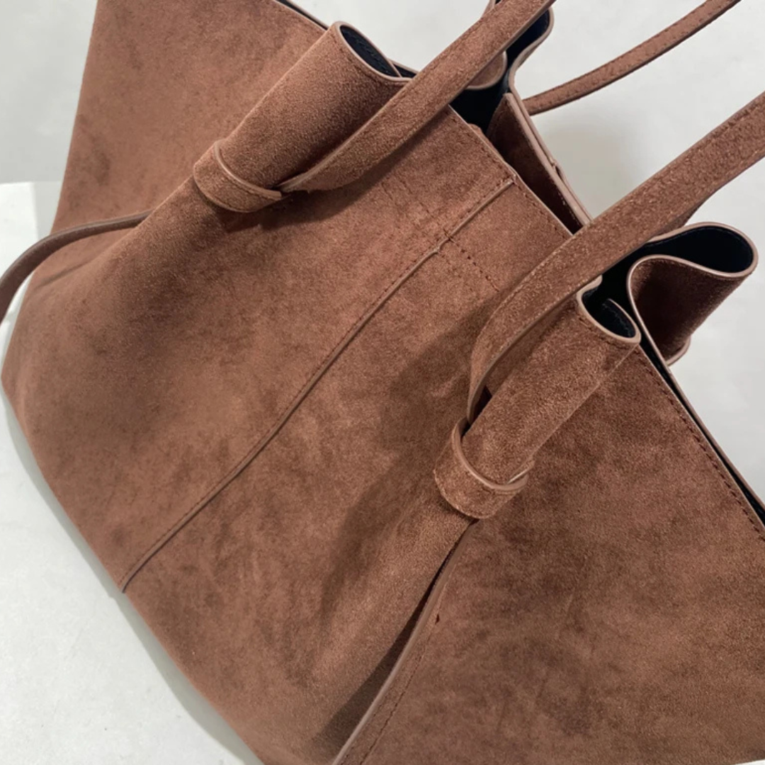 Luxury Suede Tote Bags Designer Vintage