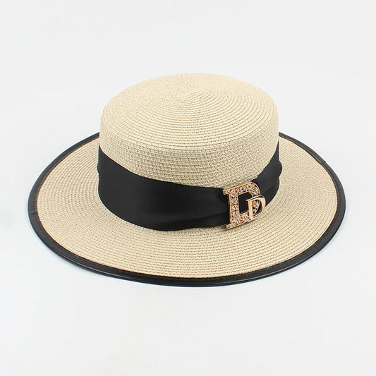 Elegant Raffia Straw Hat