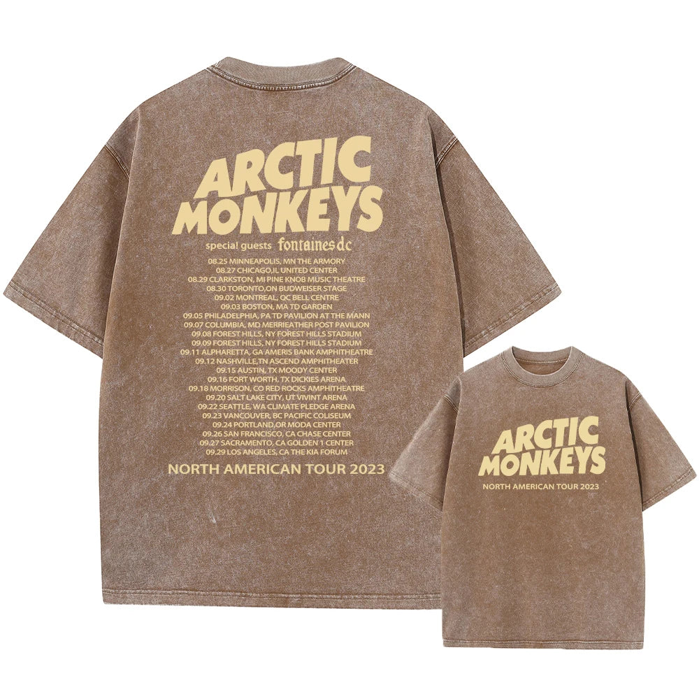 Retro Rock Arctic Monkeys T-Shrit Vintage Washed