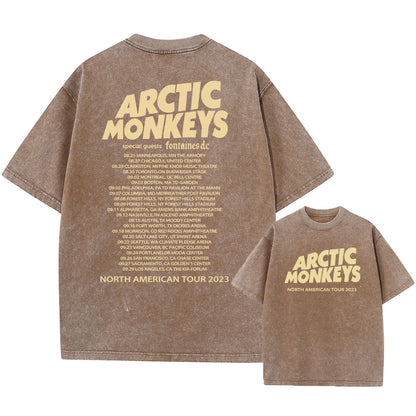 Retro Rock Arctic Monkeys T-Shrit Vintage Washed