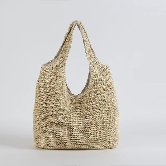 Fashion Rattan Shoulder Bags Wikcer Woven
