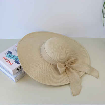 Foldable Wide-Brim Panama Sun Hat