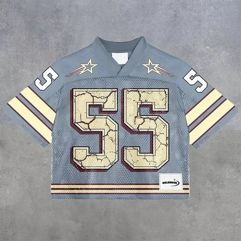 American trendy football jerseys retro streetwear