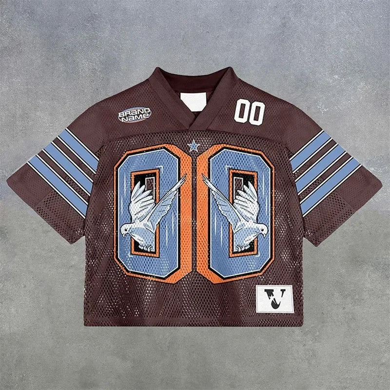 American trendy football jerseys retro streetwear