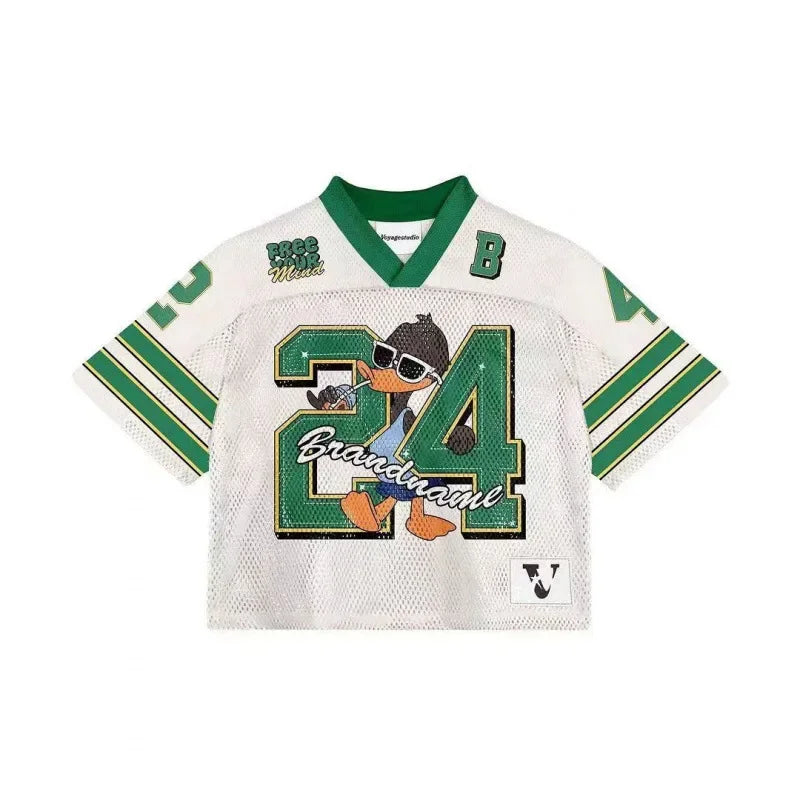 American trendy football jerseys retro streetwear