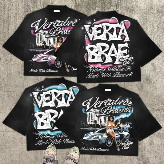 street hip-hop Harajuku loose round neck shirt