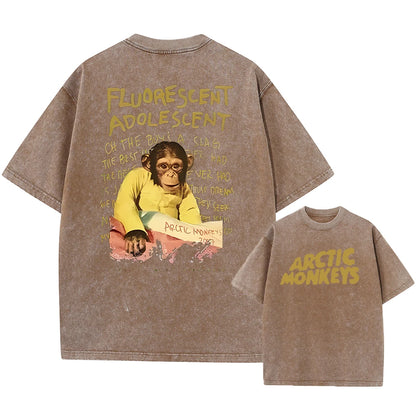 Retro Rock Arctic Monkeys T-Shrit Vintage Washed