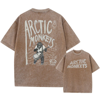 Retro Rock Arctic Monkeys T-Shrit Vintage Washed