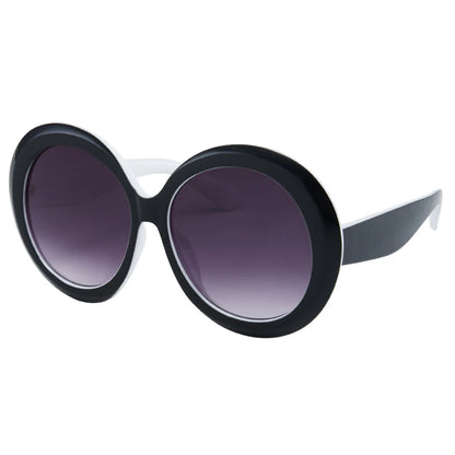 Retro Oversized Round Frame Sunglasses