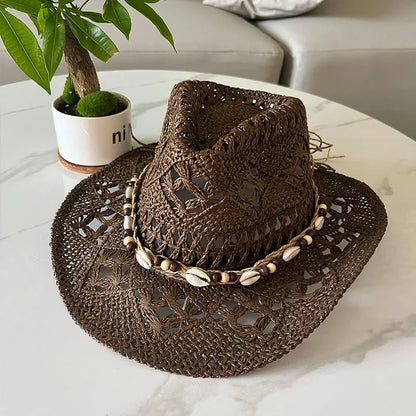 Vintage Summer Beach Bohemian Straw Hat