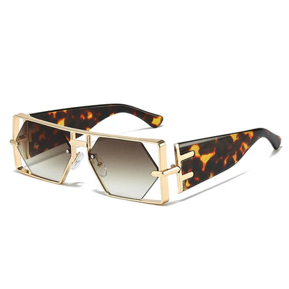 Steampunk Rectangle Sunglasses UV400