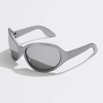 Punk Sunglasses Oval Oversized UV400