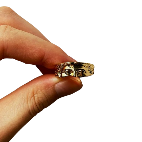Greek Mythology Vintage Half Face Venus Ring