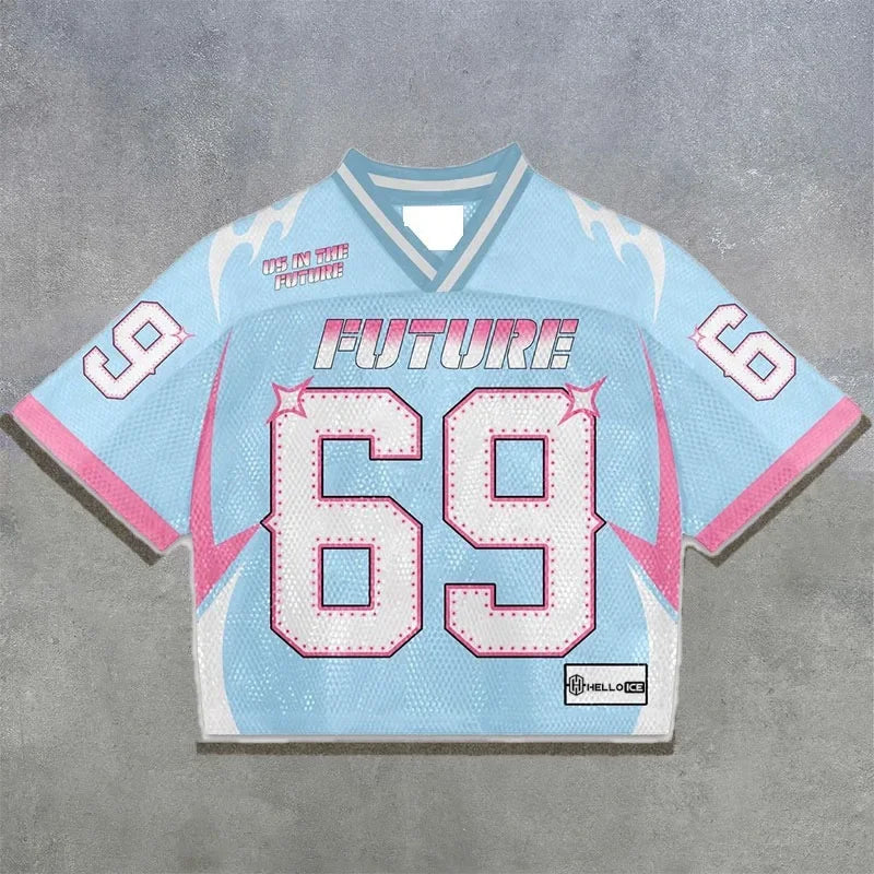 American trendy football jerseys retro streetwear