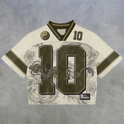 American trendy football jerseys retro streetwear