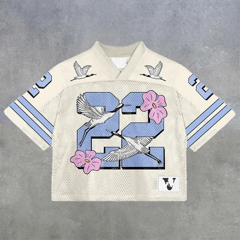 American trendy football jerseys retro streetwear