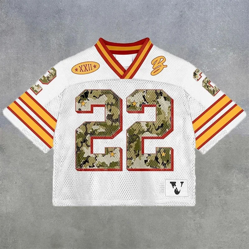 American trendy football jerseys retro streetwear