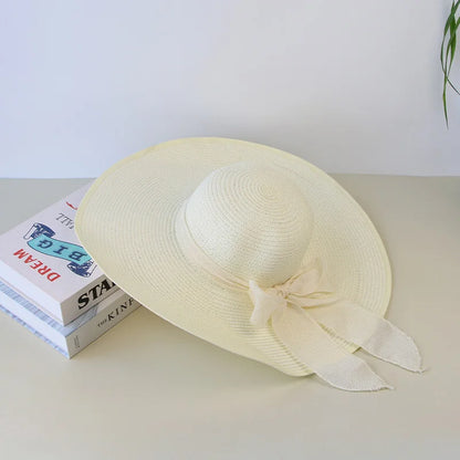 Foldable Wide-Brim Panama Sun Hat