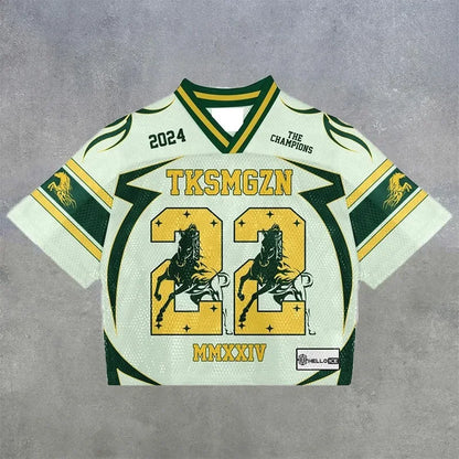 American trendy football jerseys retro streetwear