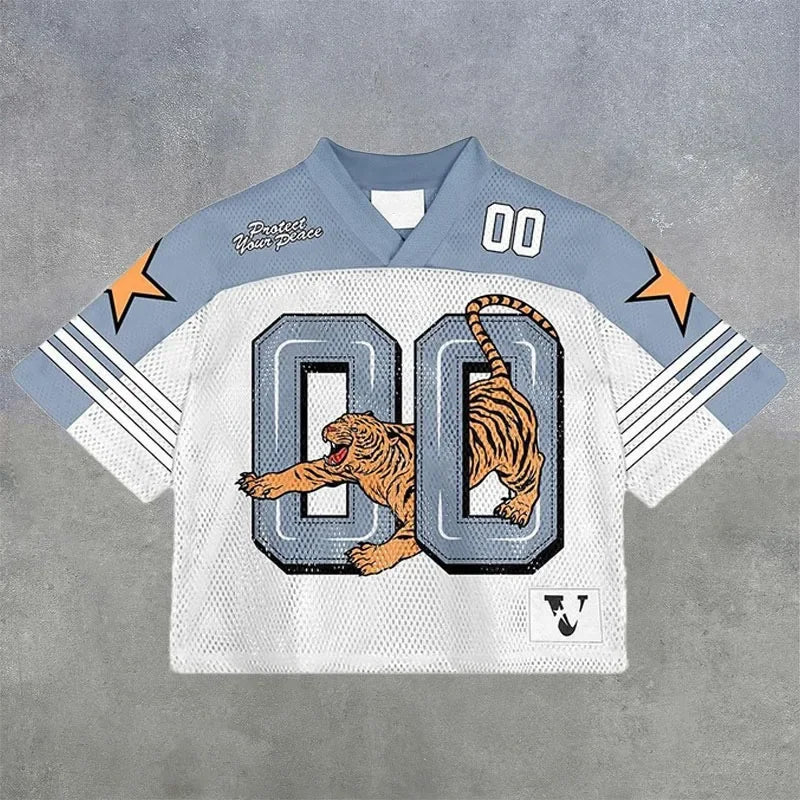 American trendy football jerseys retro streetwear