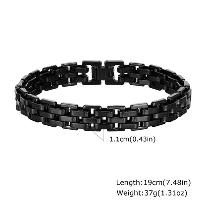 Stylish Strap Chain Bracelets Waterproof Stainless Steel