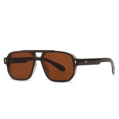 Double Bridges Square Sunglasses men