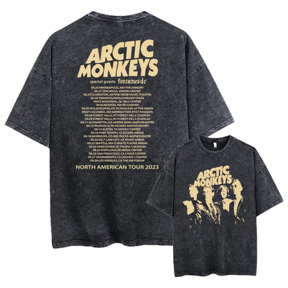 Retro Rock Arctic Monkeys T-Shrit Vintage Washed