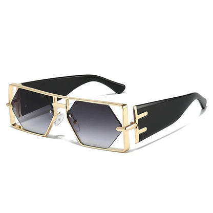 Steampunk Rectangle Sunglasses UV400