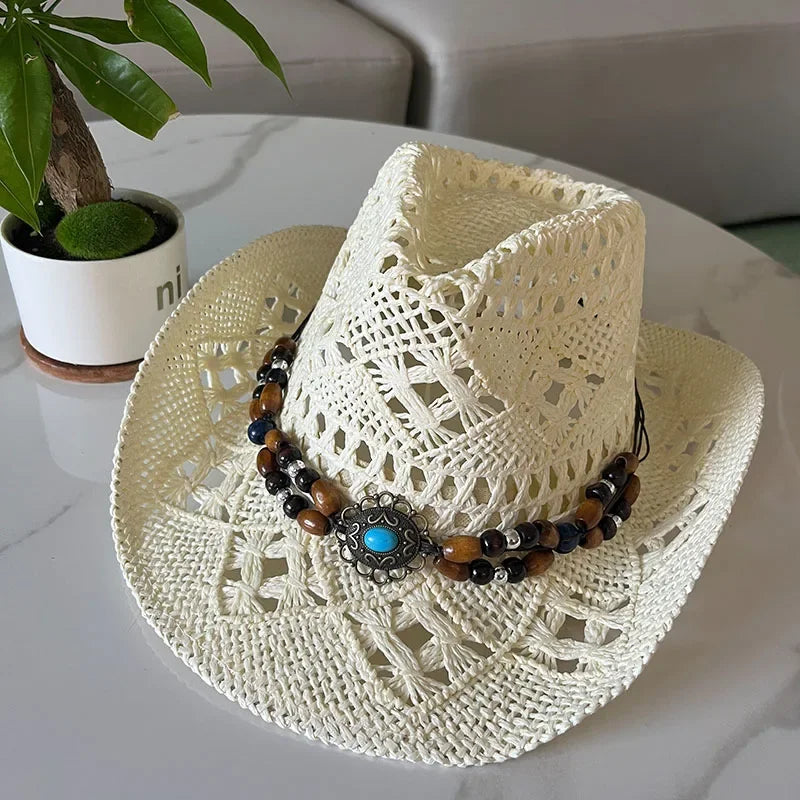 Vintage Summer Beach Bohemian Straw Hat
