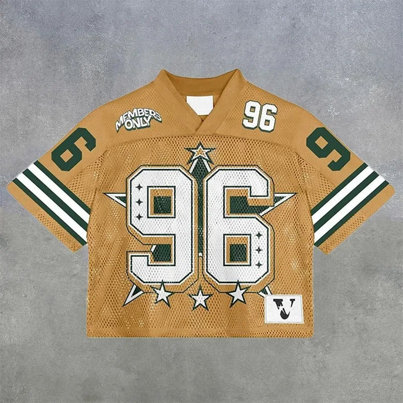 American trendy football jerseys retro streetwear