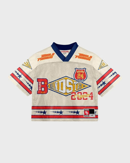 Y2K Letter Printed Oversized Basketball Loose Americant Jersey