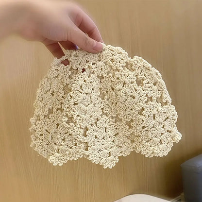 Breathable Lace Floral Beret