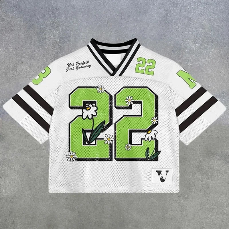 American trendy football jerseys retro streetwear