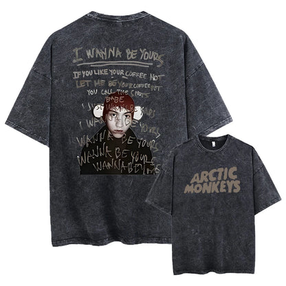 Retro Rock Arctic Monkeys T-Shrit Vintage Washed