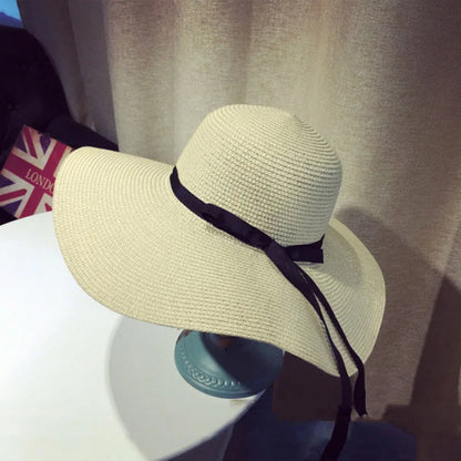 Foldable Wide-Brim Panama Sun Hat