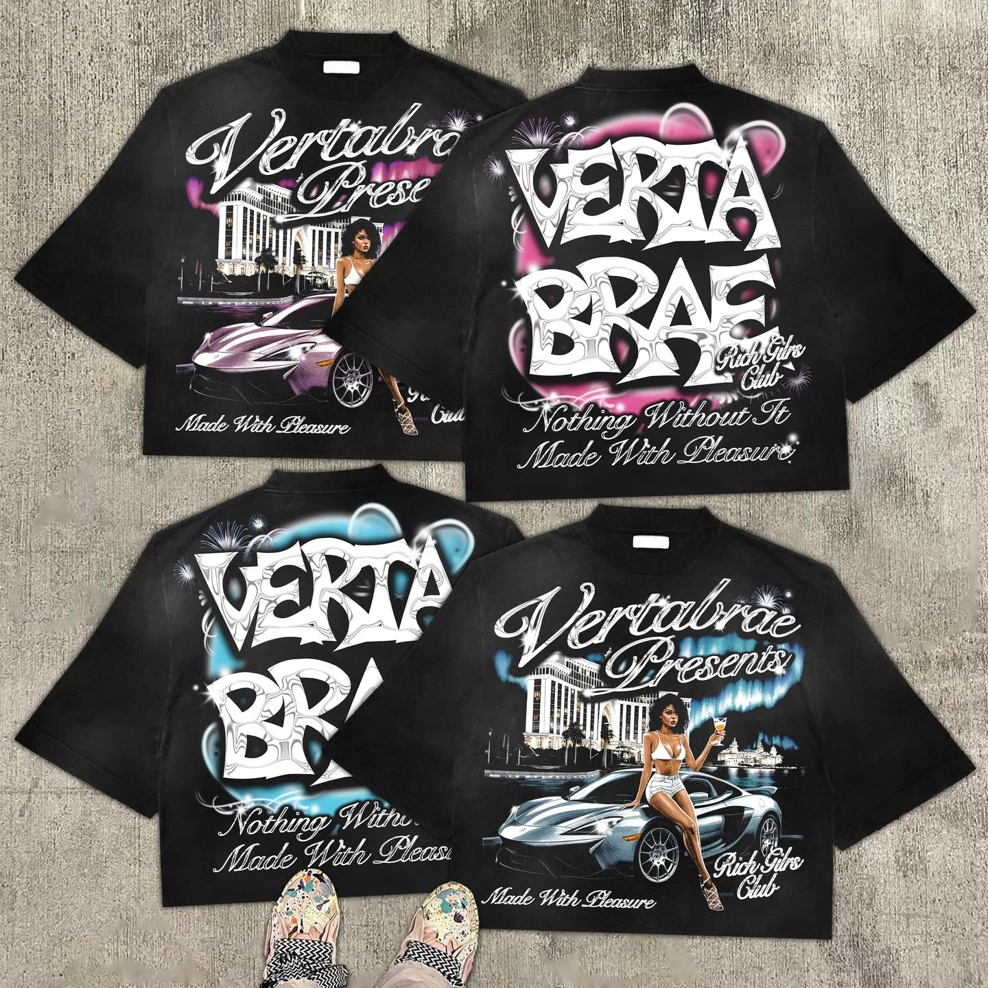 street hip-hop Harajuku loose round neck shirt