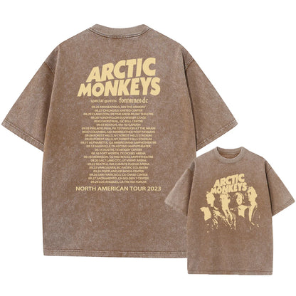 Retro Rock Arctic Monkeys T-Shrit Vintage Washed