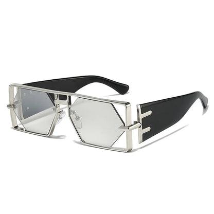 Steampunk Rectangle Sunglasses UV400