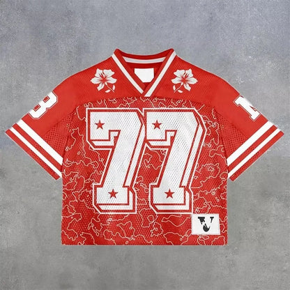 American trendy football jerseys retro streetwear
