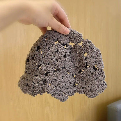 Breathable Lace Floral Beret