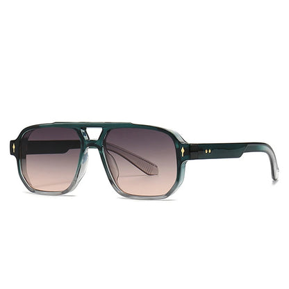 Double Bridges Square Sunglasses men