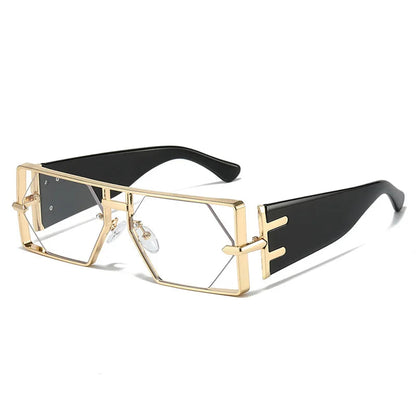 Steampunk Rectangle Sunglasses UV400