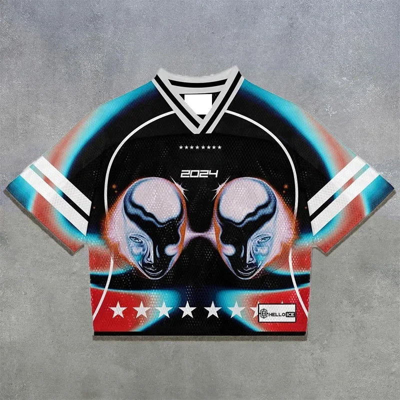 American trendy football jerseys retro streetwear