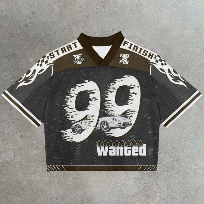 American trendy football jerseys retro streetwear
