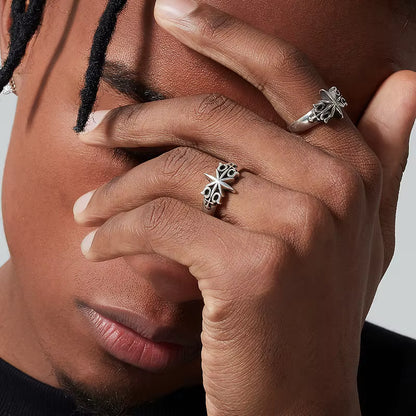 Retro Six Point Star Ring