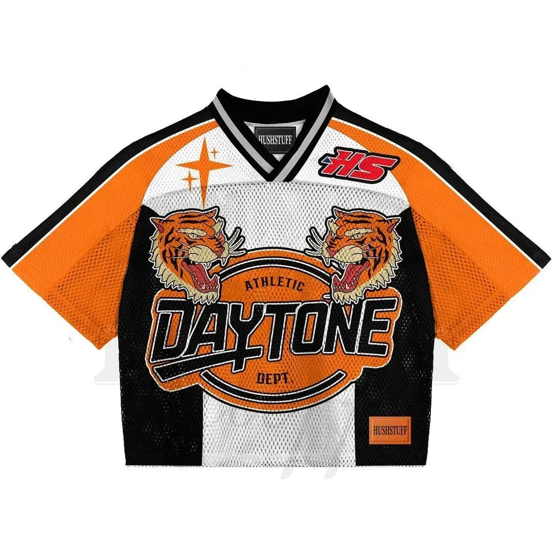 Y2K Letter Printed Oversized Basketball Loose Americant Jersey