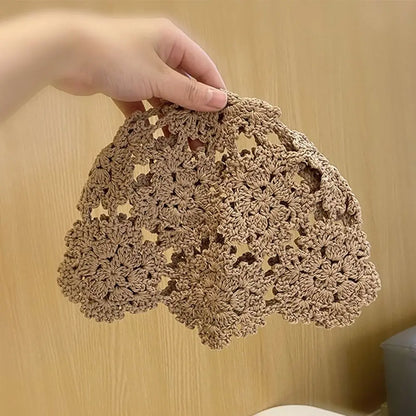 Breathable Lace Floral Beret